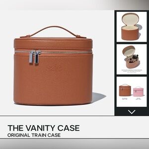 Saie Vanity makeup case and Glowy Super Gel in Roseglow